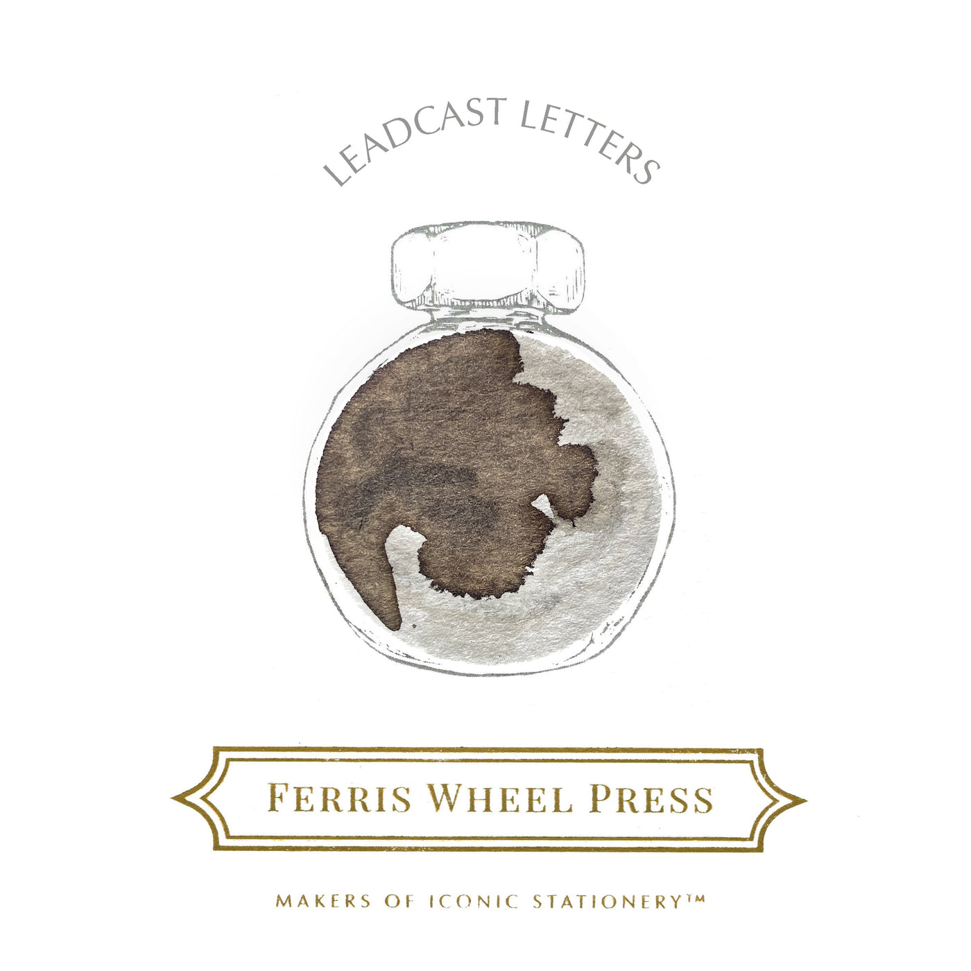 Ferris Wheel Press Leadcast Letters - 38ml Bottled Ink