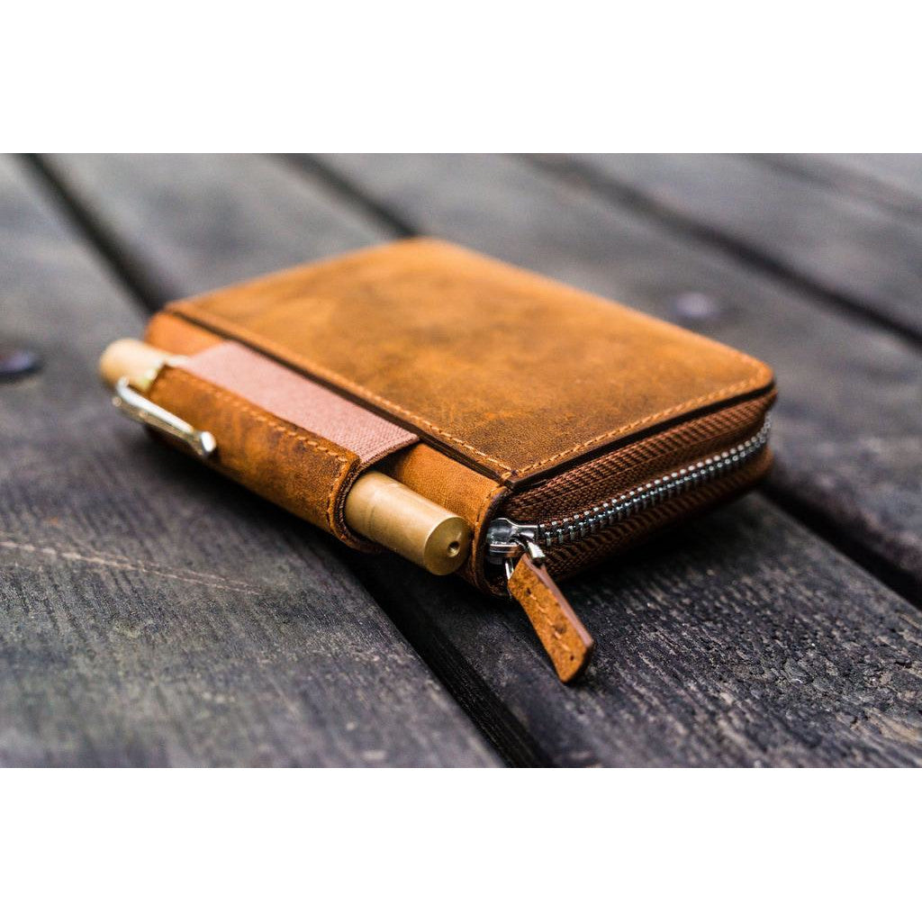 EDC Wallet - Crazy Horse Brown | Atlas Stationers.