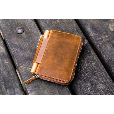 EDC Wallet - Crazy Horse Brown | Atlas Stationers.