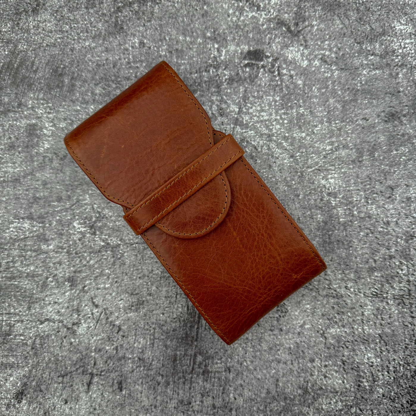 Galen Leather Flexi 3 Pen Case