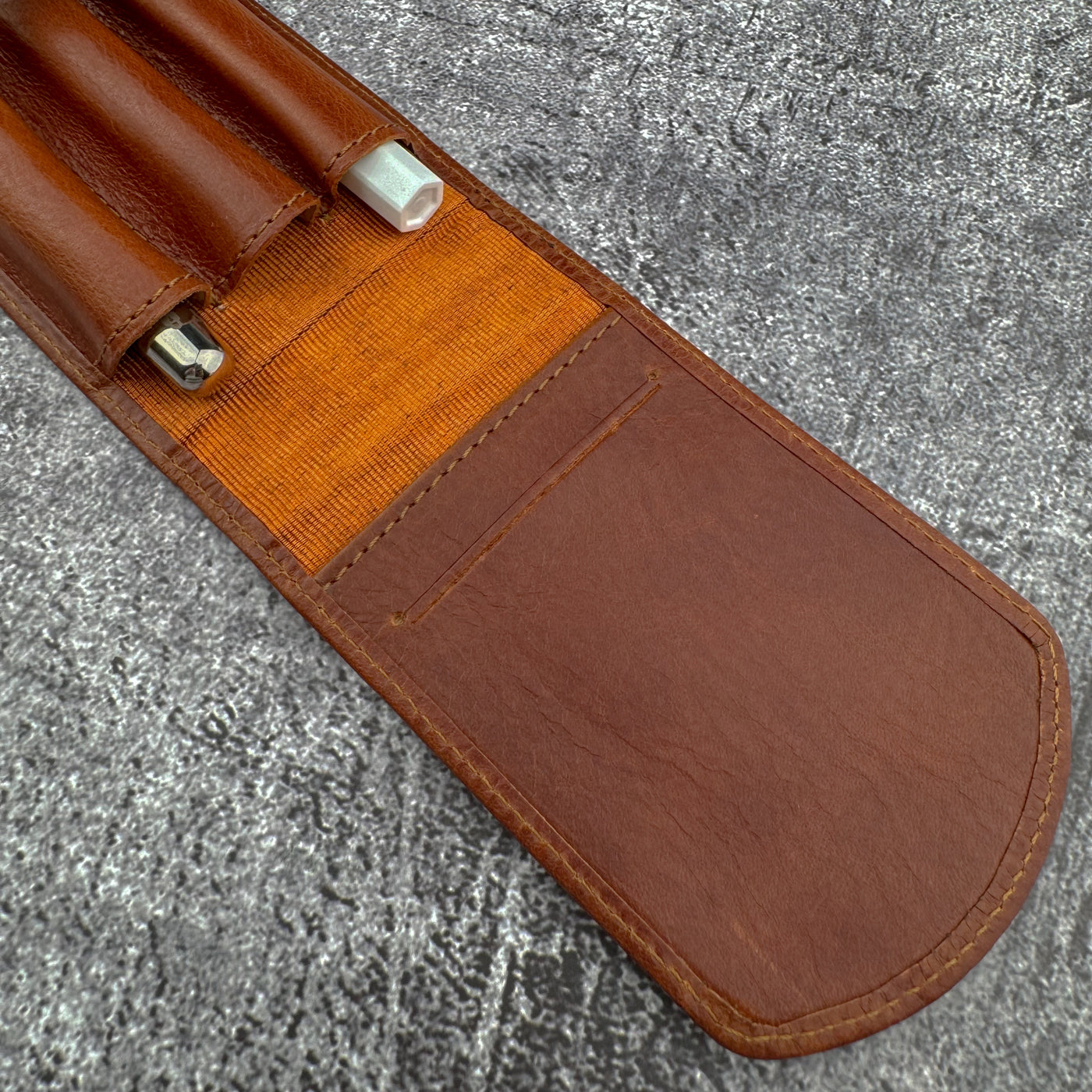 Galen Leather Flexi 3 Pen Case