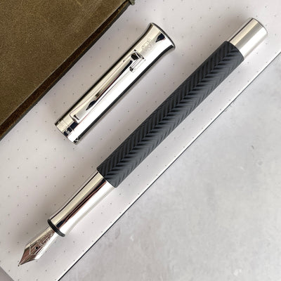 Graf von Faber-Castell Guilloche Fountain Pen - Anthracite