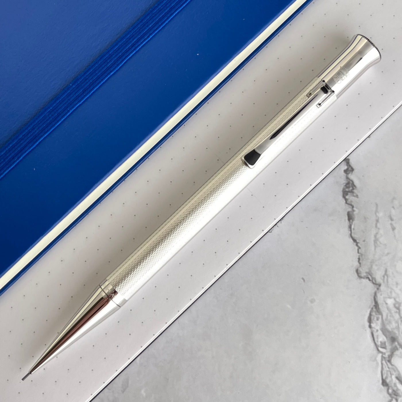 Graf von Faber-Castell Guilloche Mechanical Pencil - Rhodium