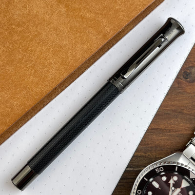 Graf von Faber-Castell Guilloche Fountain Pen - Black Edition