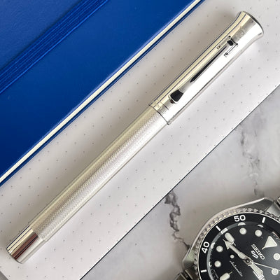 Graf von Faber-Castell Guilloche Fountain Pen - Rhodium