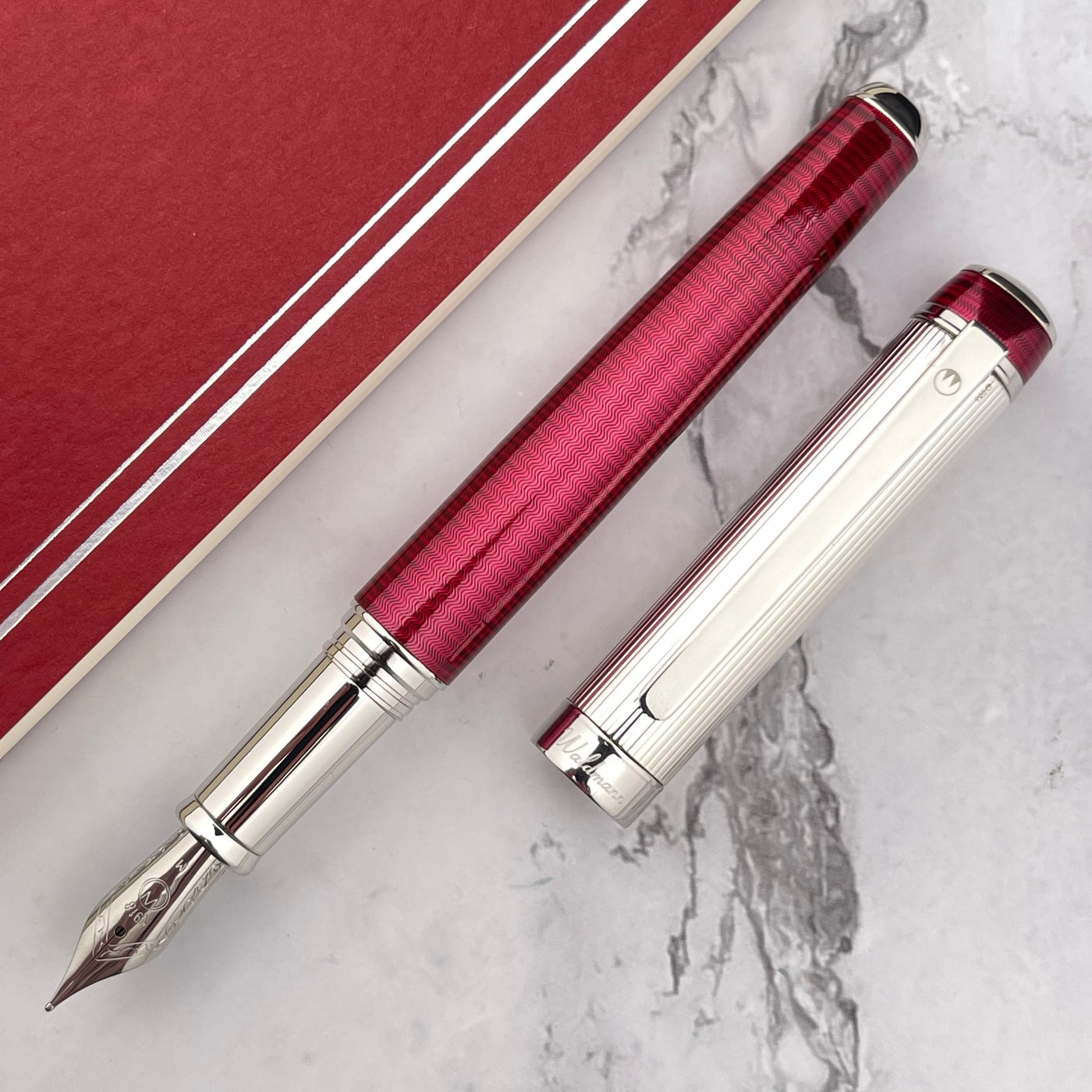 Waldmann Grandeur Fountain Pen - Burgundy