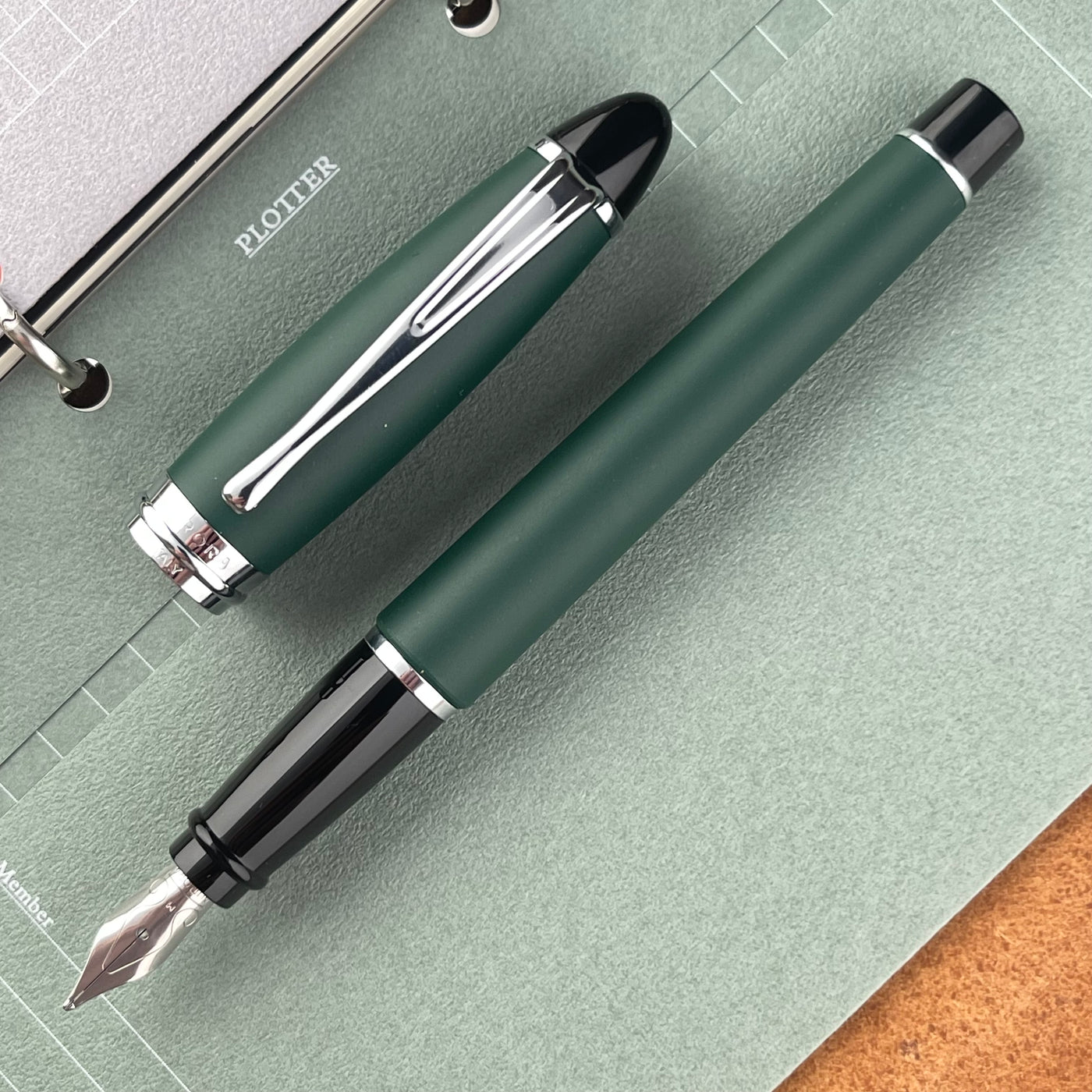 Aurora Ipsilon Fountain Pen - Satin Green