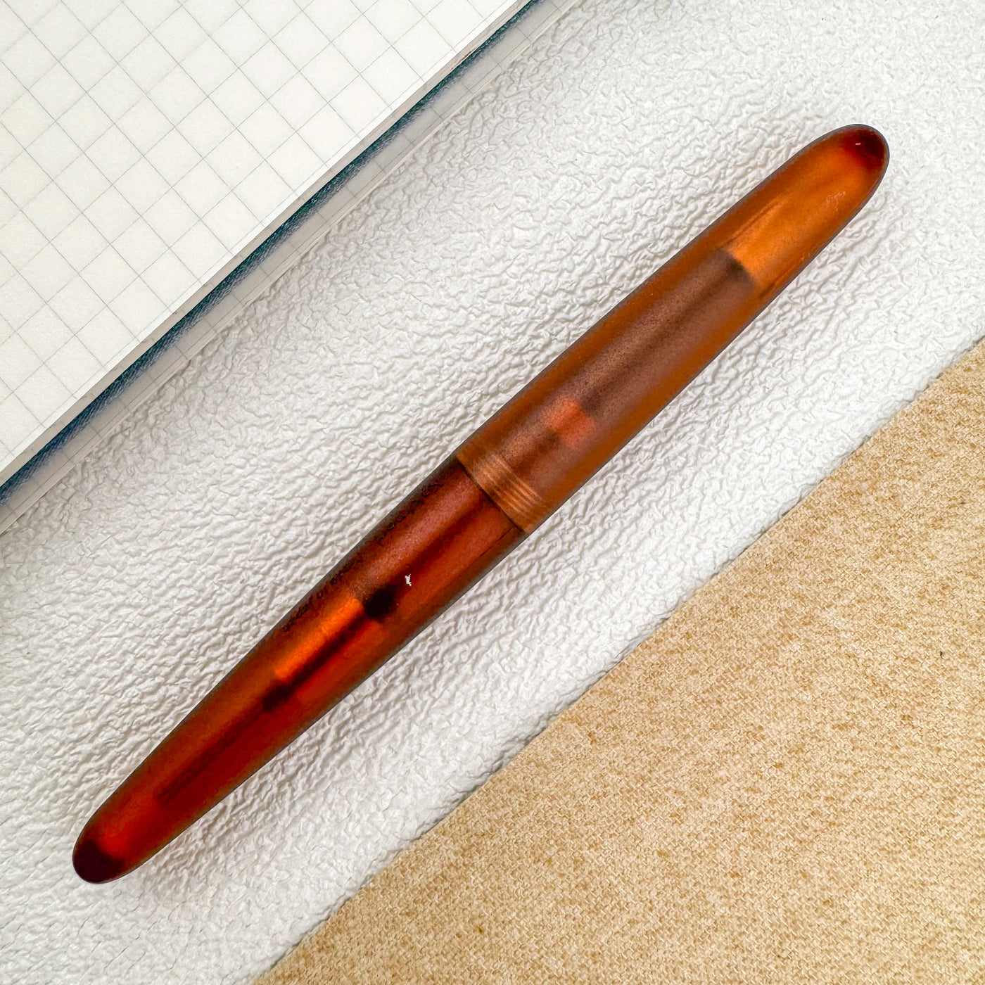 Kakimori Frost Fountain Pen - Amber