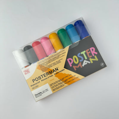 Kuretake Zig Posterman Markers (Set of 8)