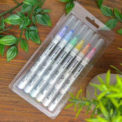 Kuretake Zig Clean Color Dot Markers - Mild (Set of 6)