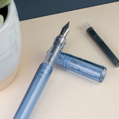 Pilot Kakuno Fountain Pen - Translucent Blue