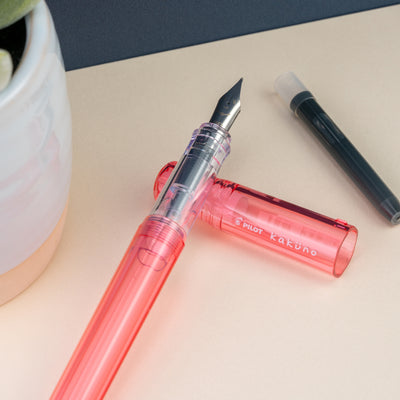 Pilot Kakuno Fountain Pen - Translucent Coral