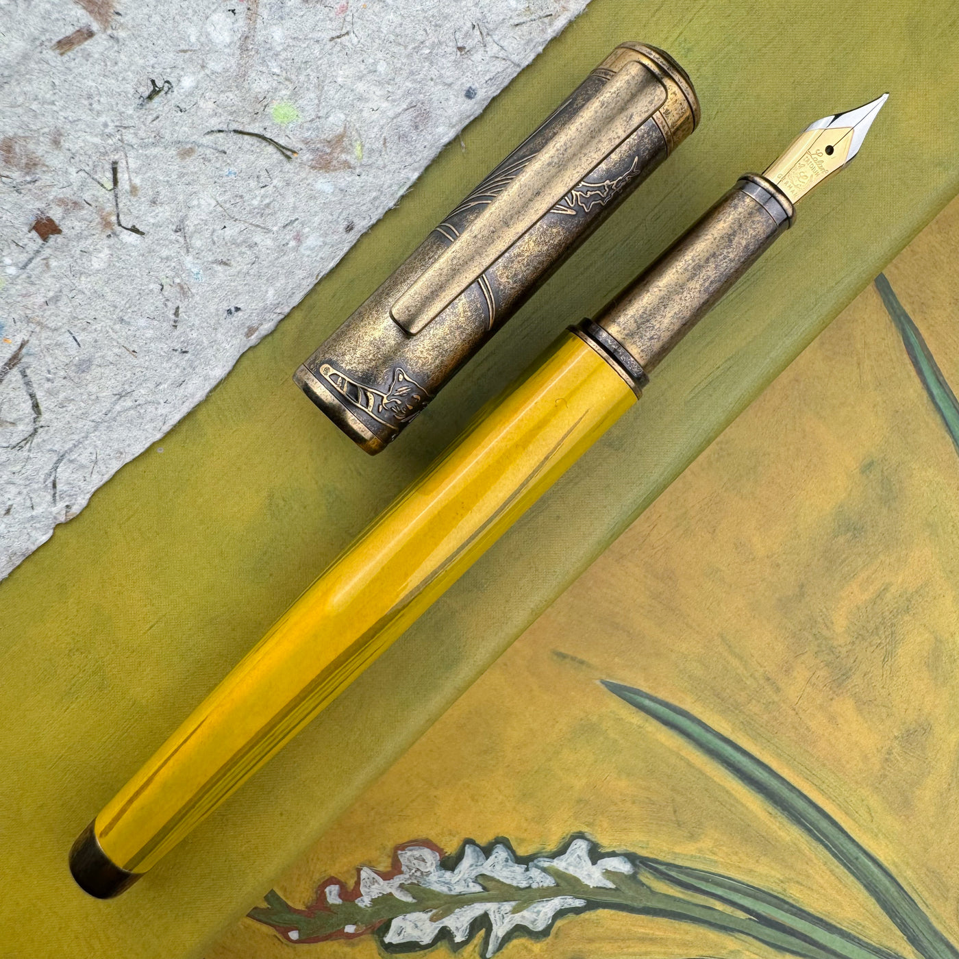 Laban A Sanyu In Hand Fountain Pen - Metal