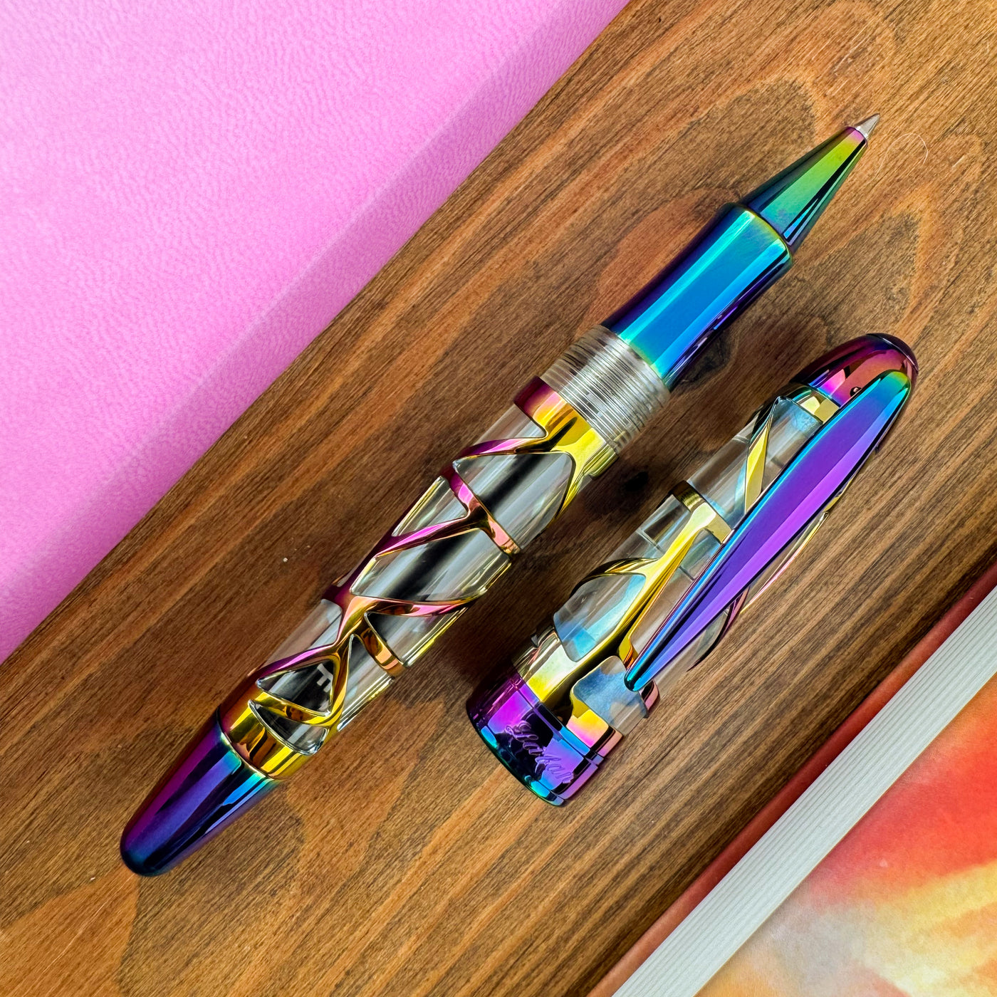 Laban Skeleton Rollerball Pen - Rainbow