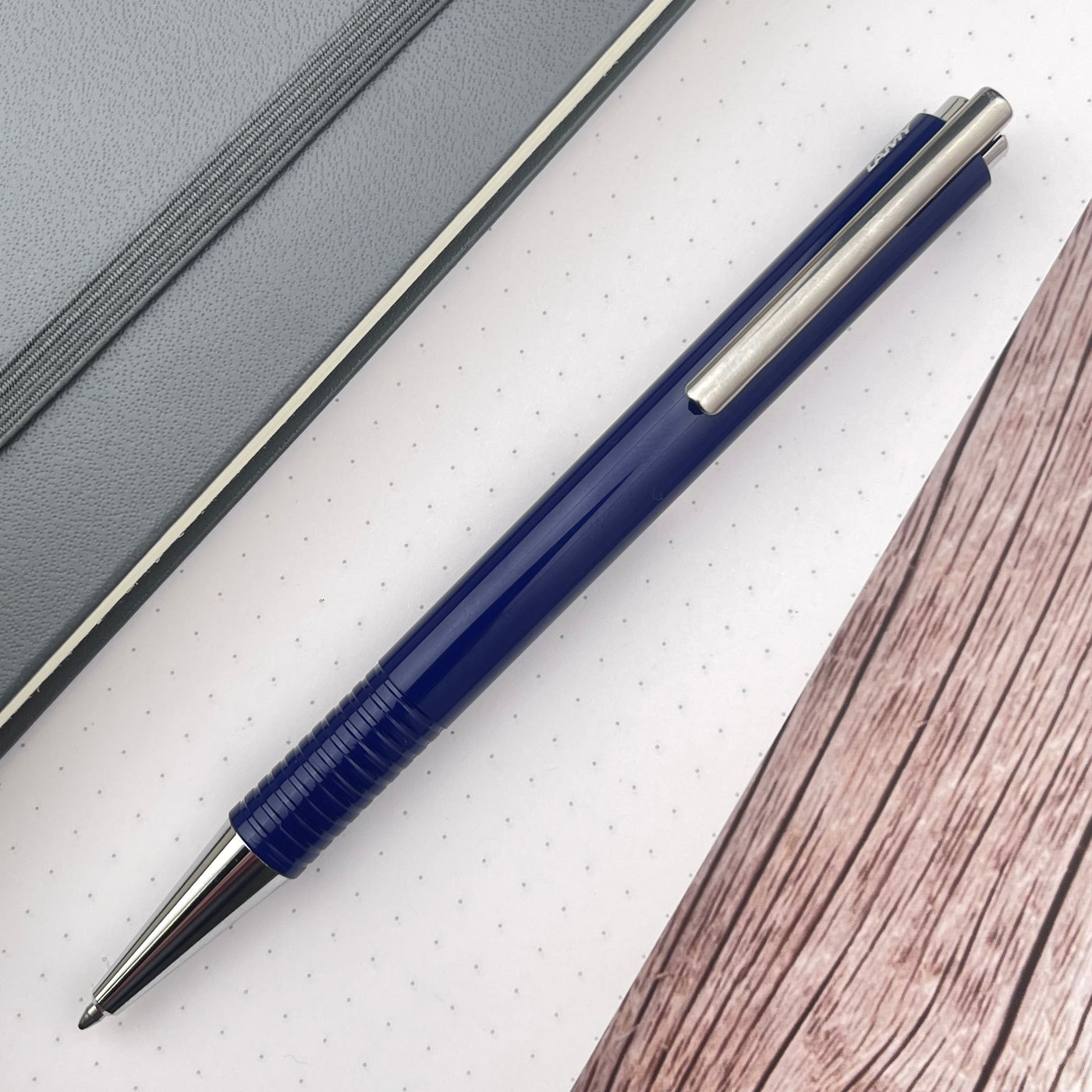 Lamy Logo M+ Ballpoint Pen - Blue