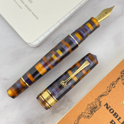 Leonardo Mosaico Fountain Pen - Anemone w/ Gold Trim