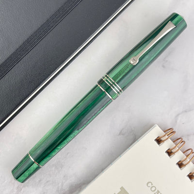 Leonardo Momento Zero Fountain Pen - Alga w/ Silver Trim