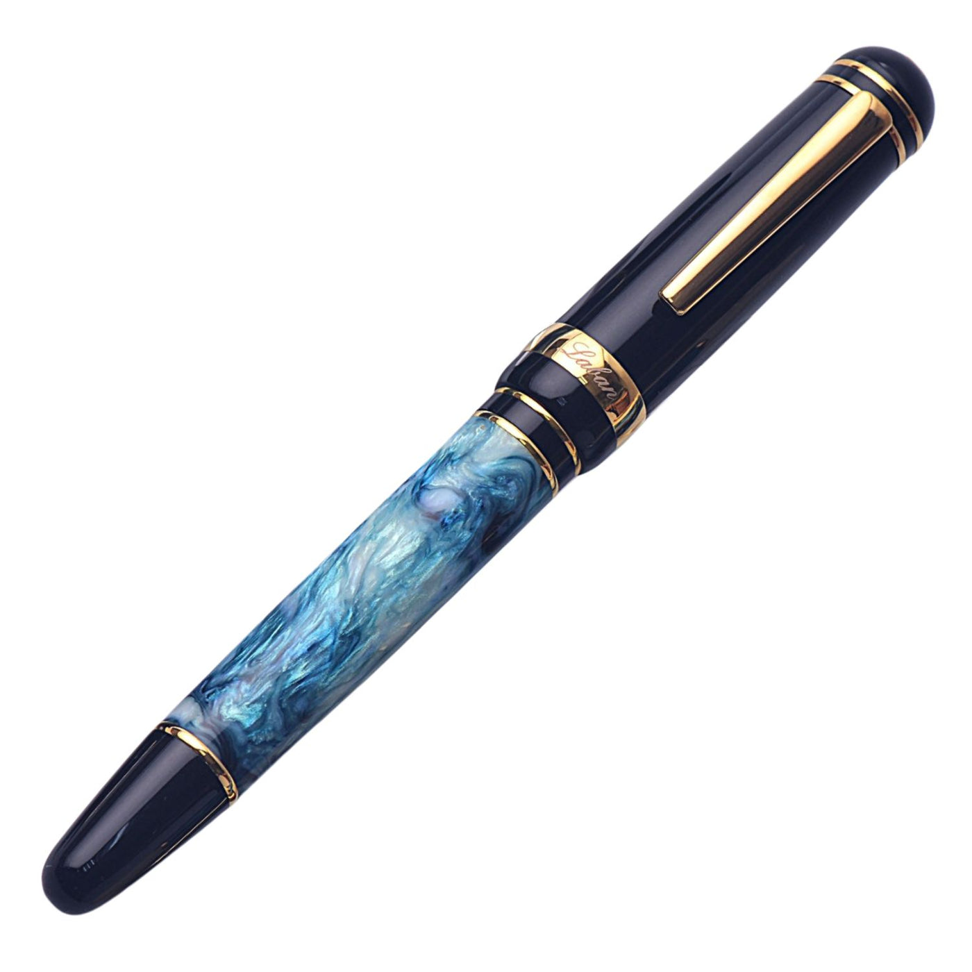 Laban 325 Fountain Pen - Teal Abalone in Black (Special Edition)