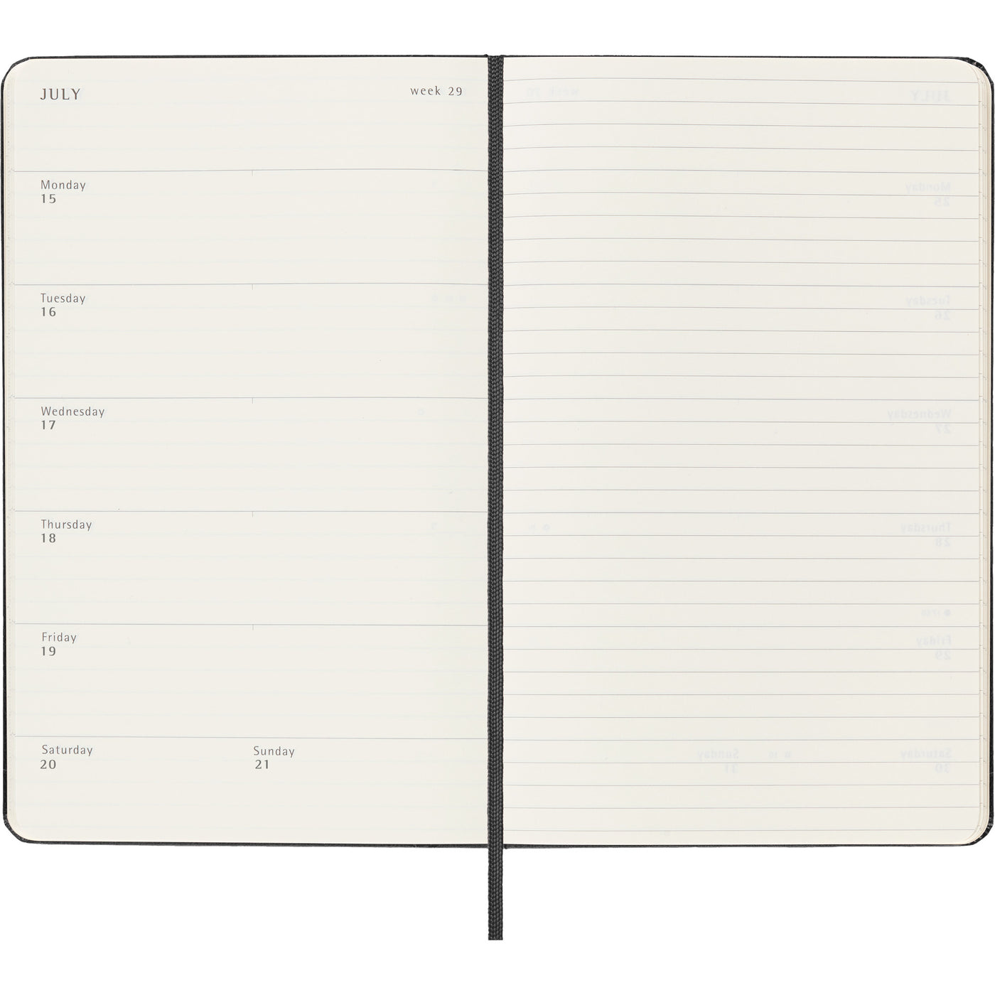 Moleskine Weekly Hardcover Planner - Large