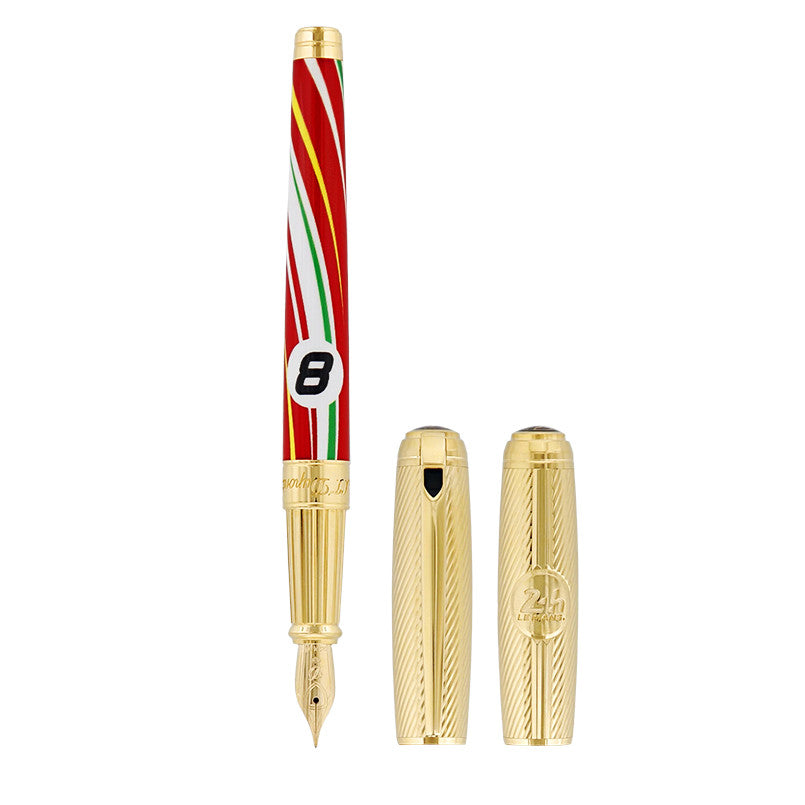 S.T. Dupont Le Mans Premium Line D Large Fountain Pen - Red (Limited Edition)