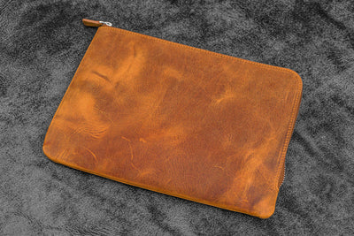 Galen Leather Writer's Bank Bag - Pen Pouch