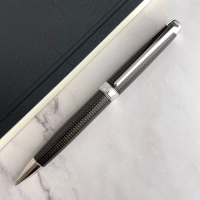 Caran d'Ache LÉMAN Ballpoint Pen - De Nuit w/ Silver Trim