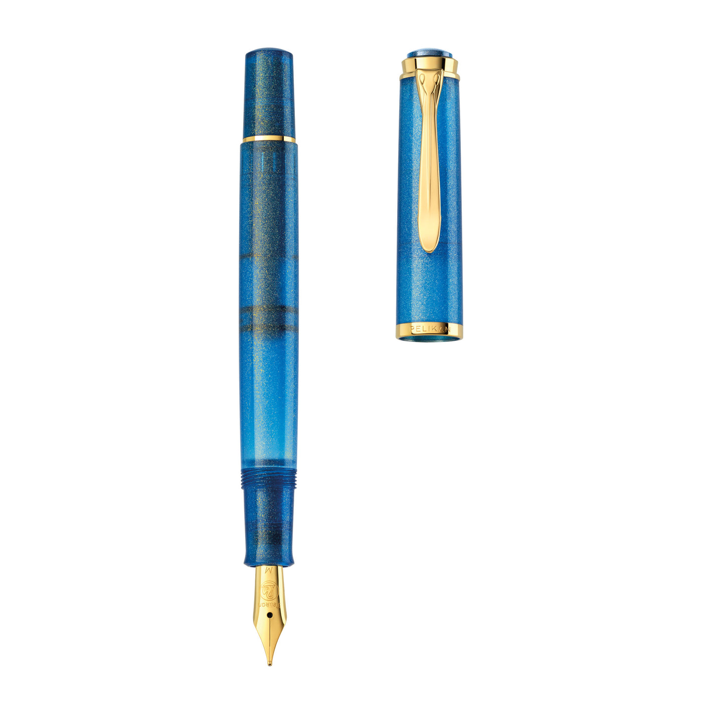 Pelikan Classic M200 Fountain Pen - Golden Lapis Gift Set (Special Edition)