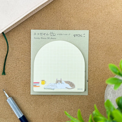 Midori Sticky Notes - Book & Cat