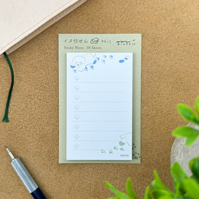 Midori Sticky Notes - To Do Dog White