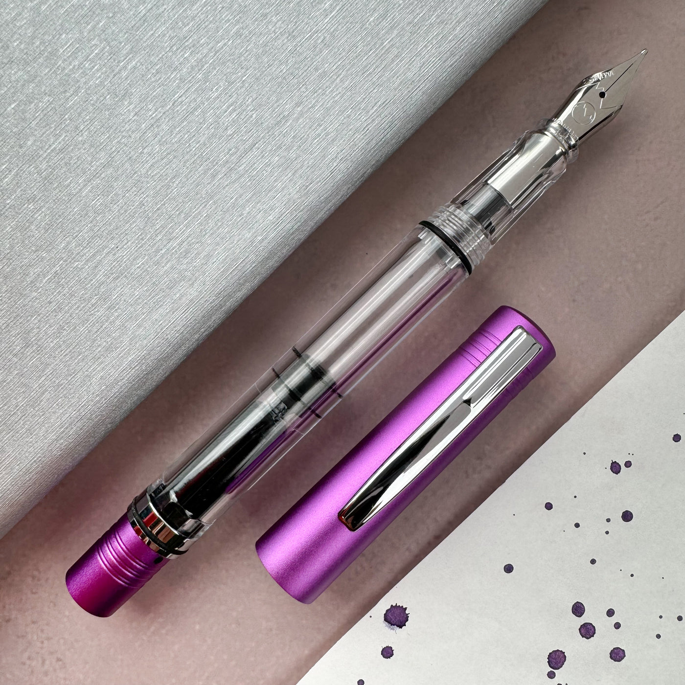 Monteverde MP1 Fountain Pen - Purple Frost