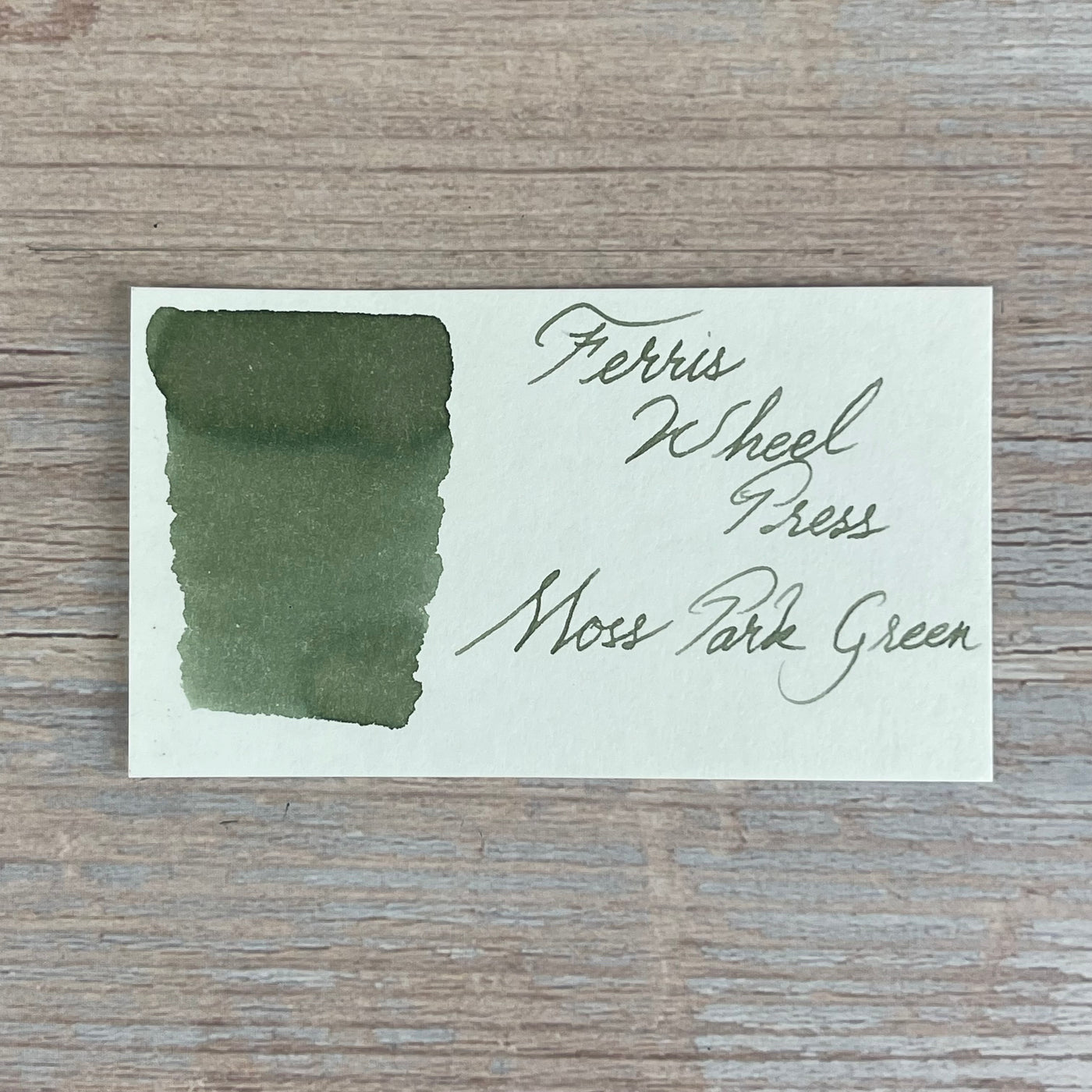 Ferris Wheel Press Moss Park Green - 38ml bottled Ink