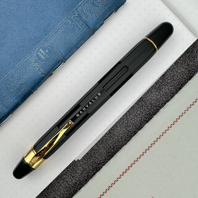 Nahvalur Eclipse Fountain Pen - Black Gold