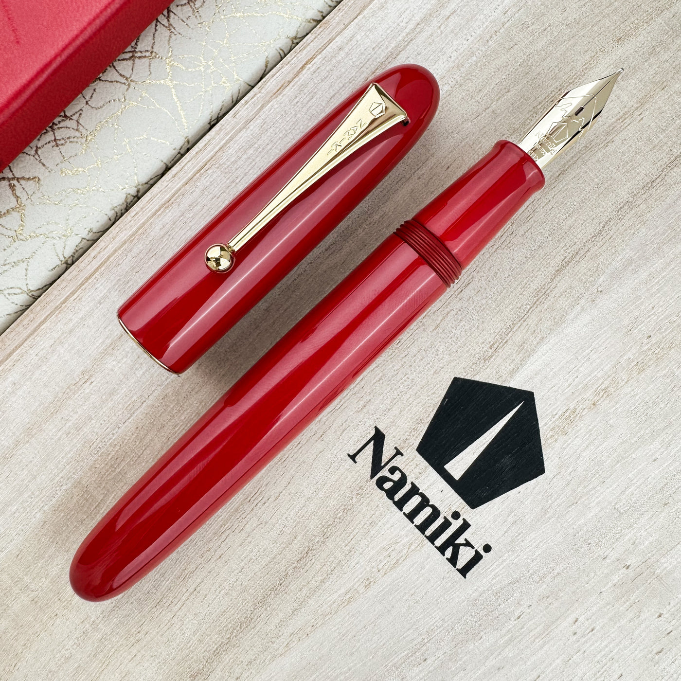 Namiki Yukari Royale Urushi Fountain Pen - Vermillion