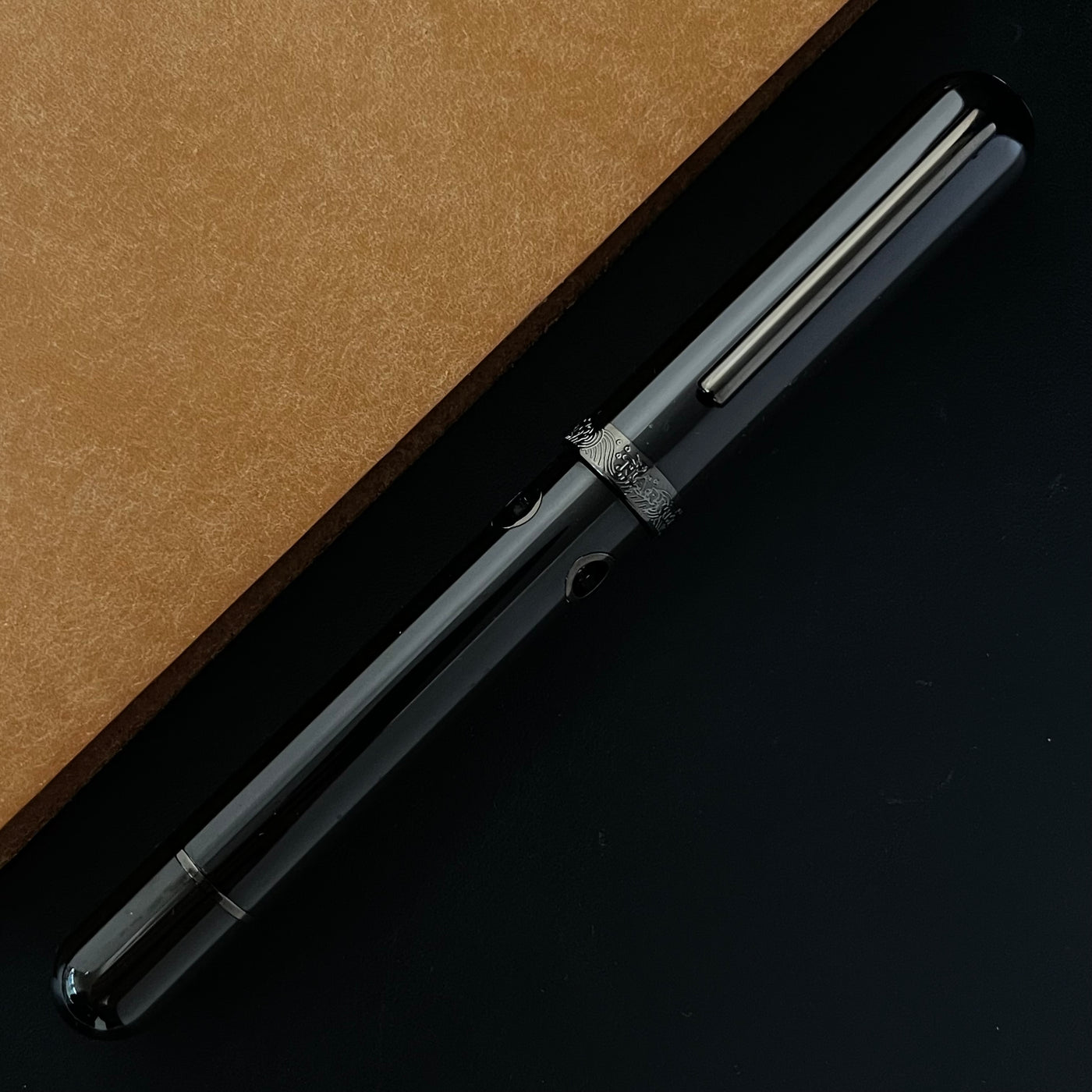 Nahvalur (Narwhal) Nautilus Fountain Pen - Cephalopod Black