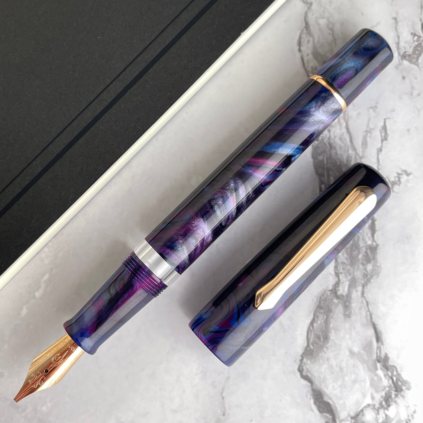 Nahvalur (Narwhal) Schuylkill Fountain Pen - Cichlid Purple