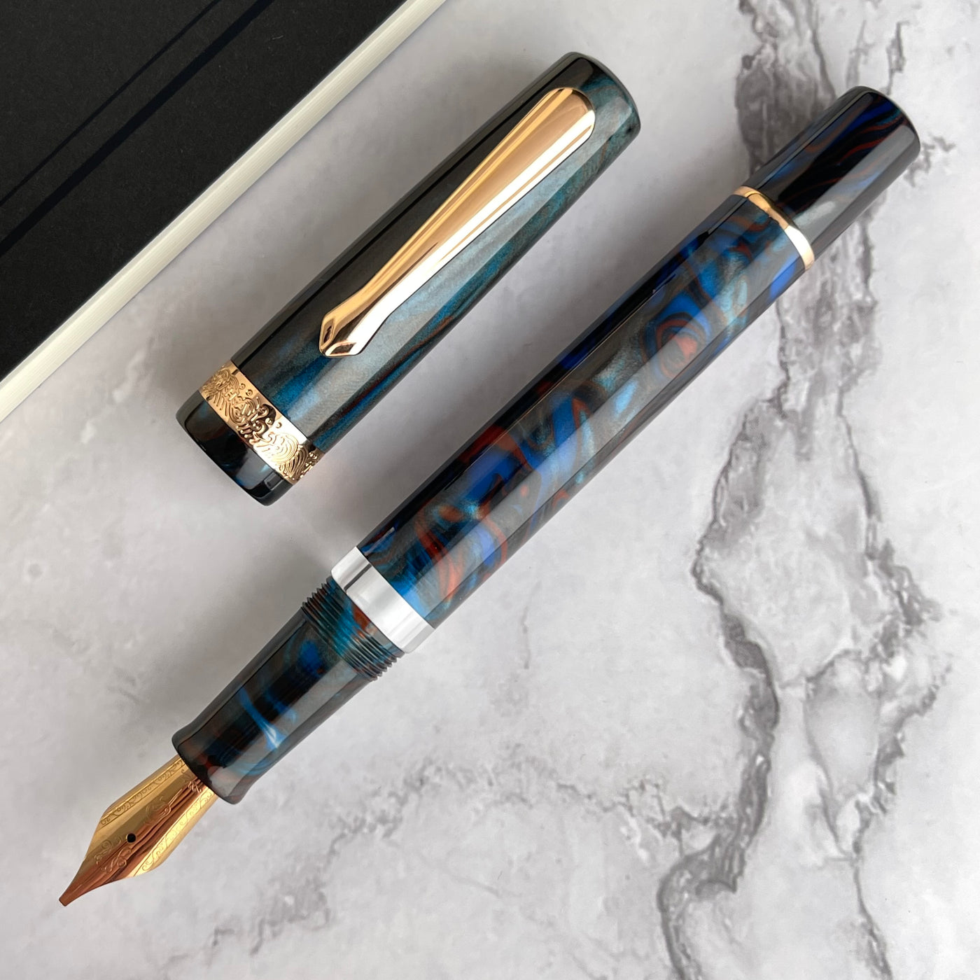 Nahvalur (Narwhal) Schuylkill Fountain Pen - Dragonet Sapphire