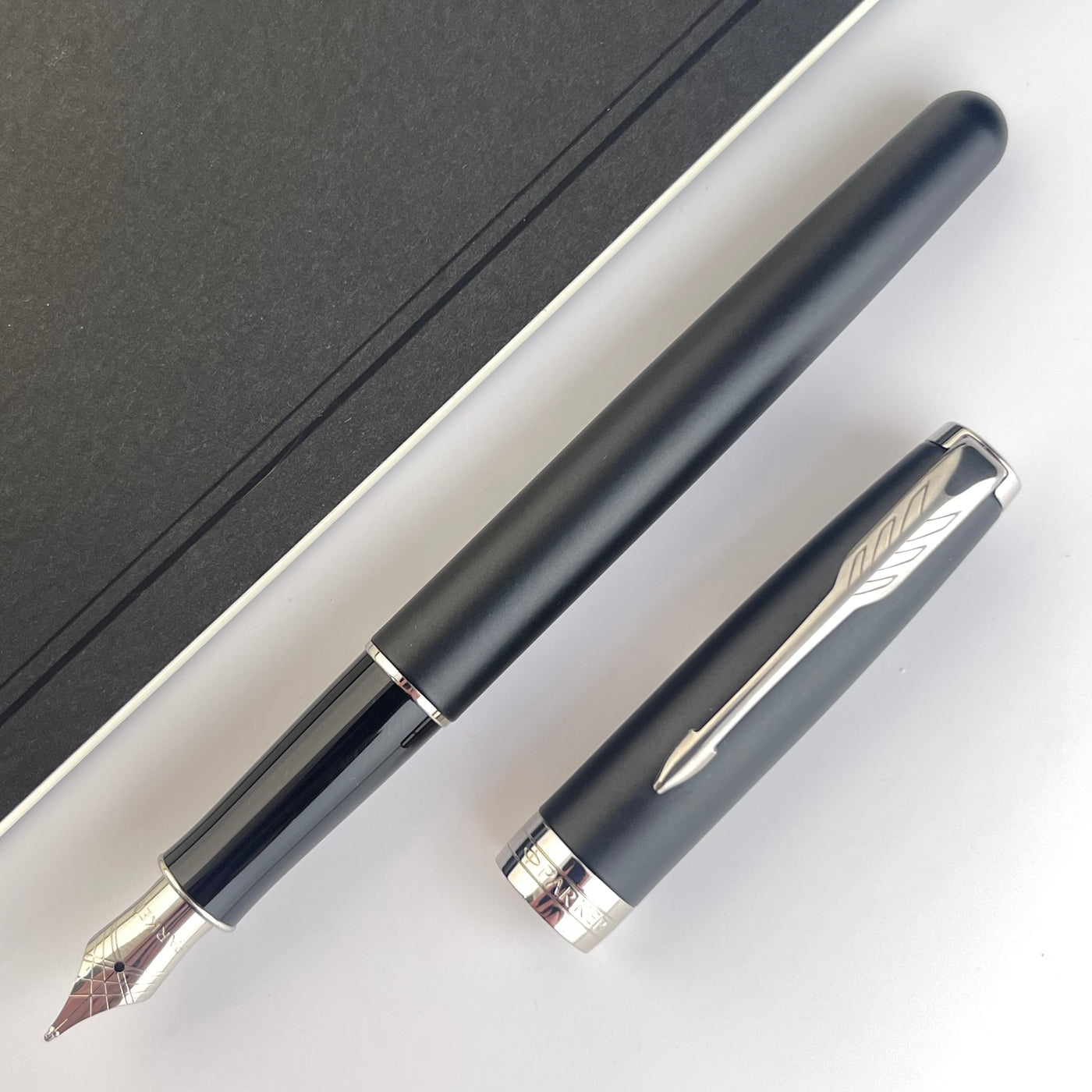 Parker Sonnet Fountain Pen - Matte Black with Chrome Trim