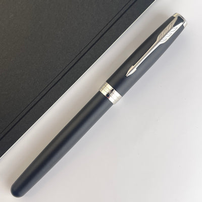 Parker Sonnet Fountain Pen - Matte Black with Chrome Trim