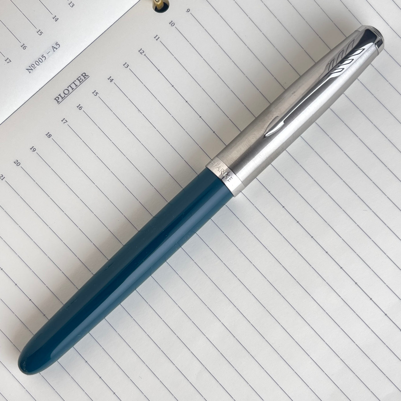 Parker 51 Fountain Pen - Teal Blue