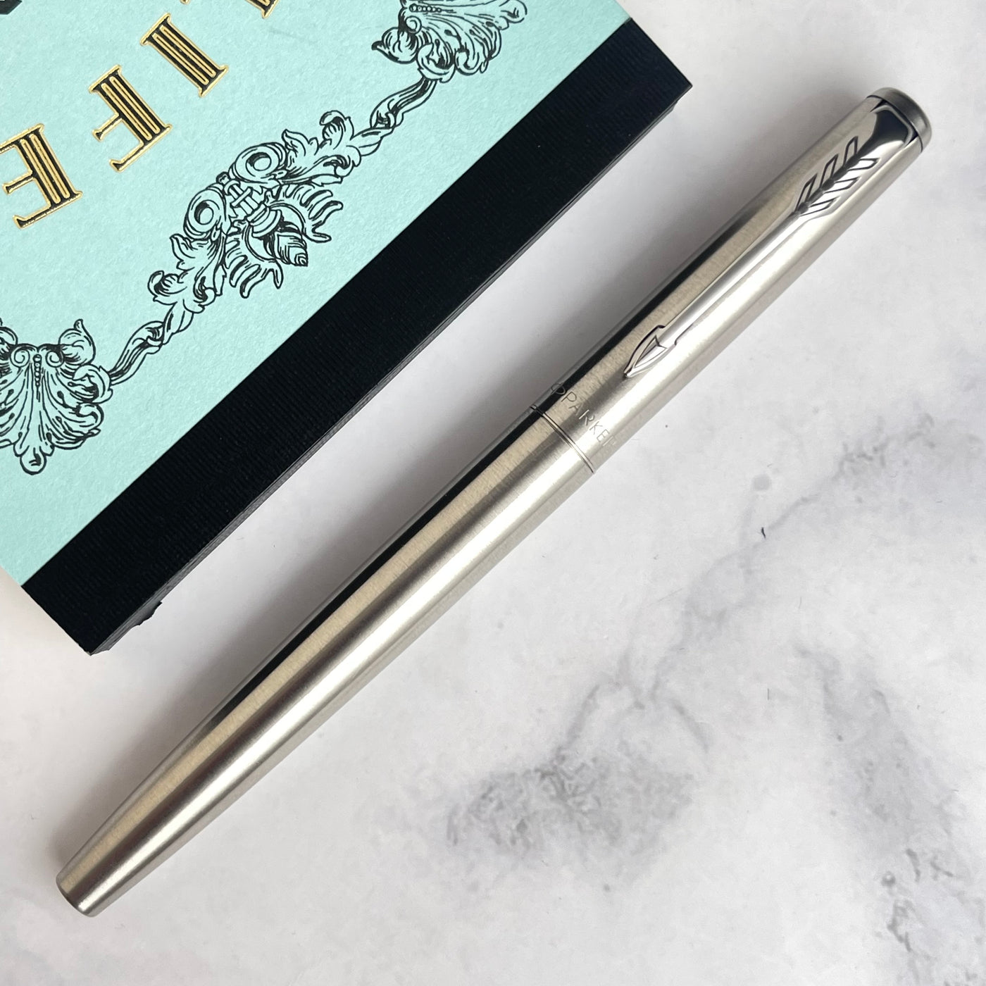 Parker Jotter Fountain Pen - Stainless Steel with Chrome Trim