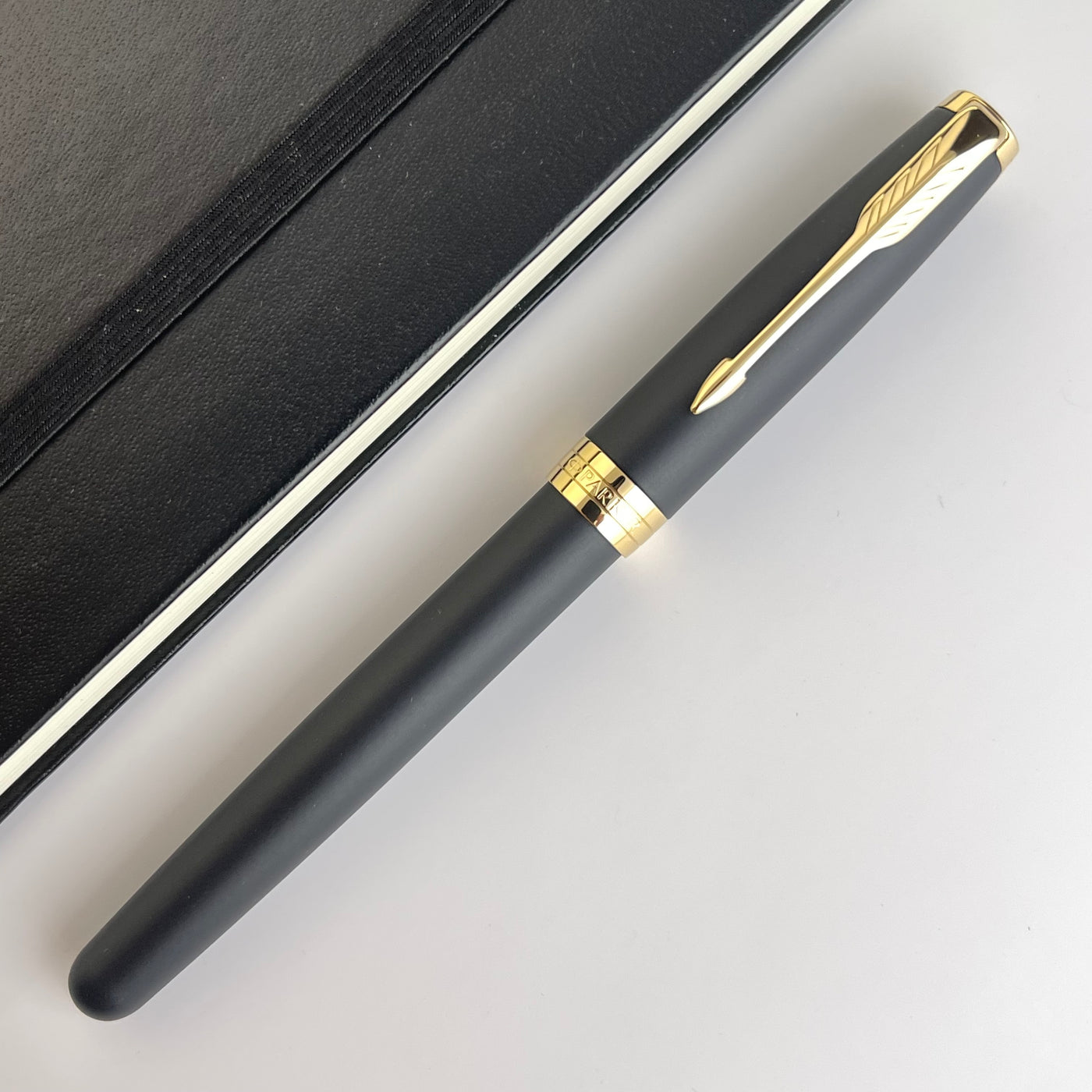 Parker Sonnet Fountain Pen - Black with Gold Trim