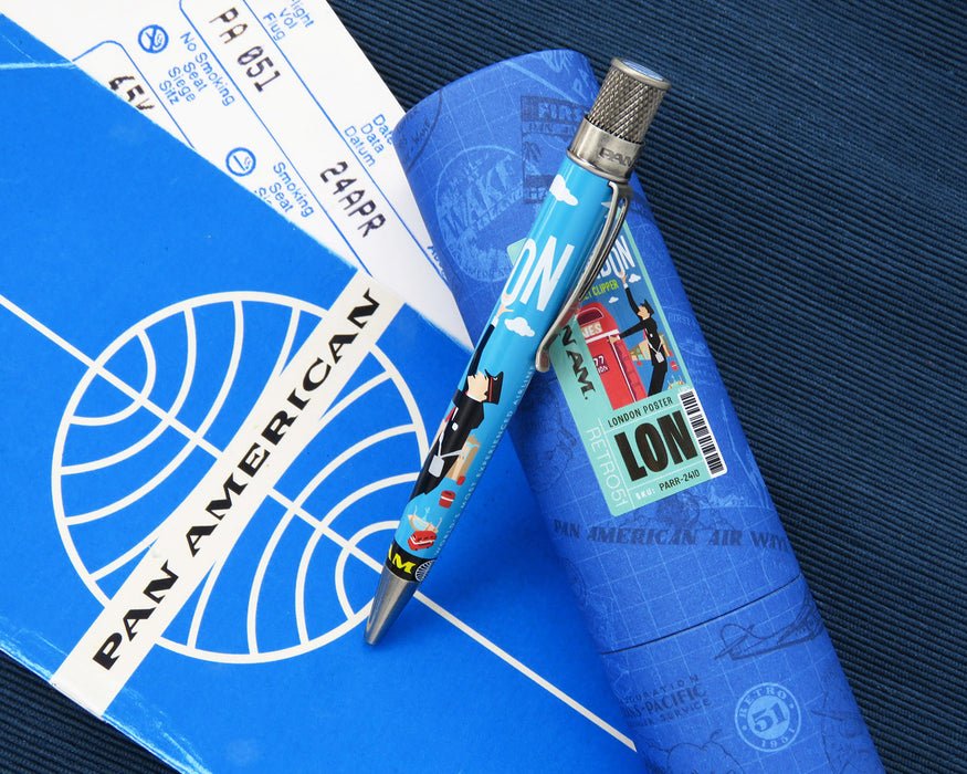 Retro 51 Tornado Pan Am Rollerball Pen - London Poster