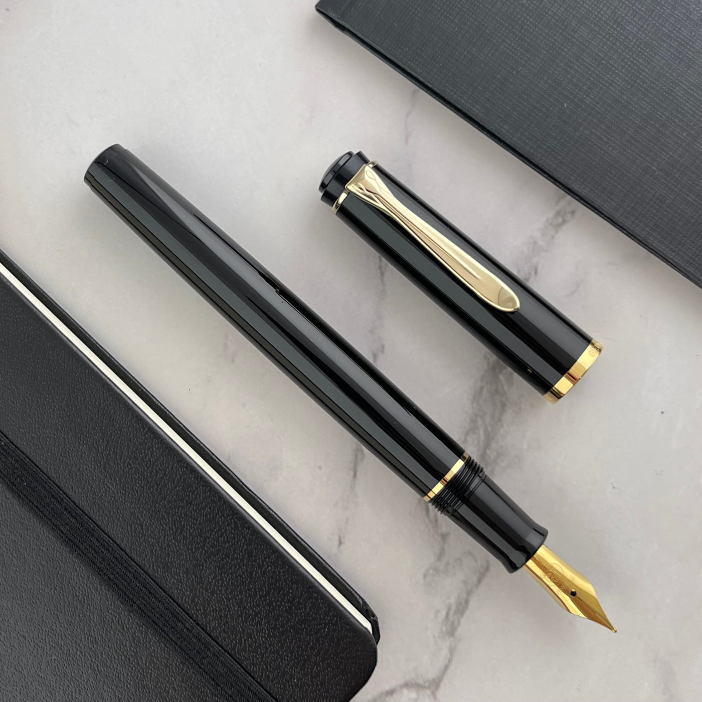 Pelikan Classic P200 Fountain Pen - Black w/ Gold Trim