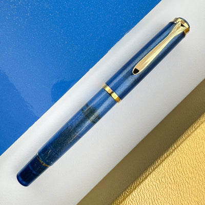 Pelikan Classic M200 Fountain Pen - Golden Lapis Gift Set (Special Edition)