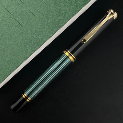 Pelikan Souveran M600 Fountain Pen - Black-Green