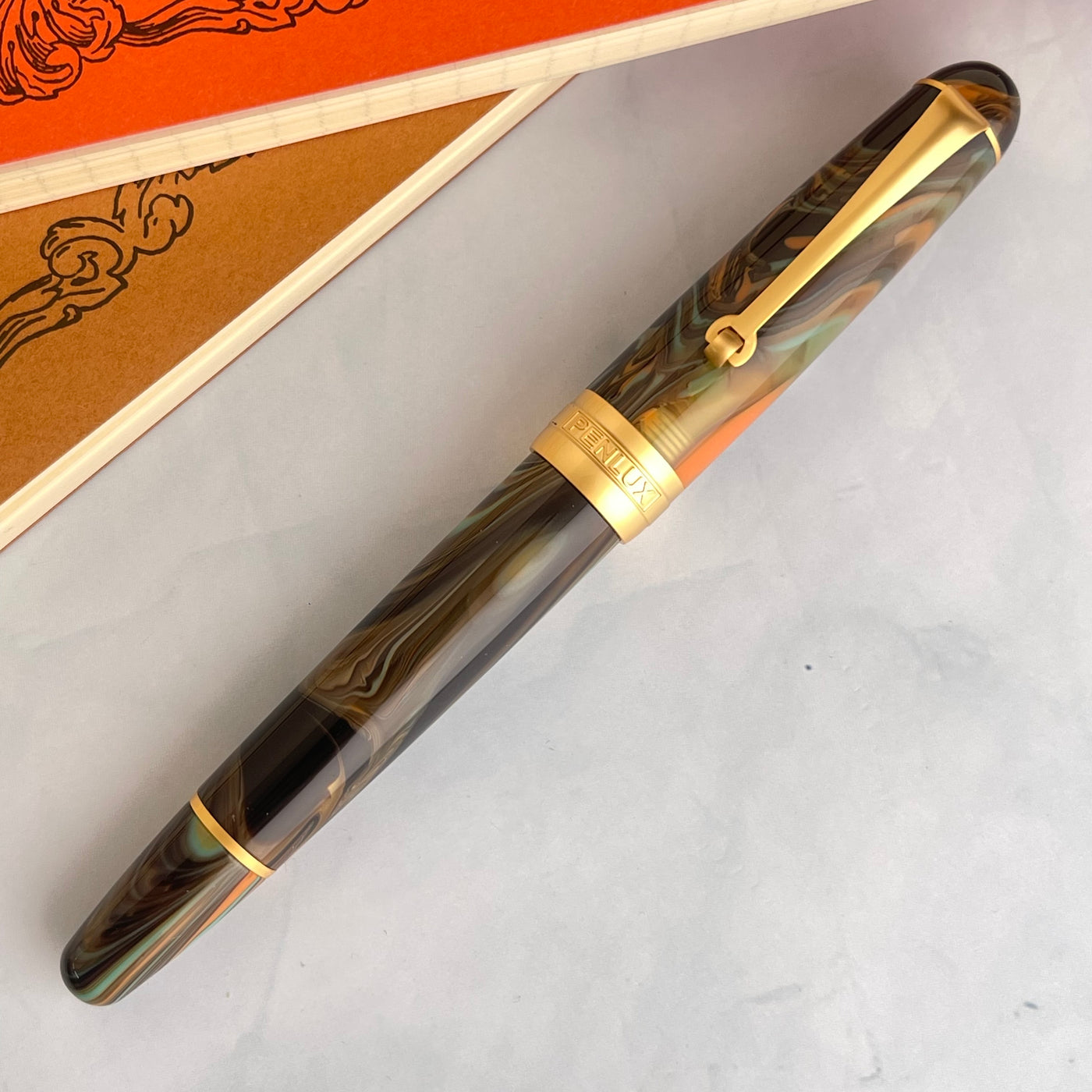 Penlux Masterpiece Delgado Fountain Pen - Peacock