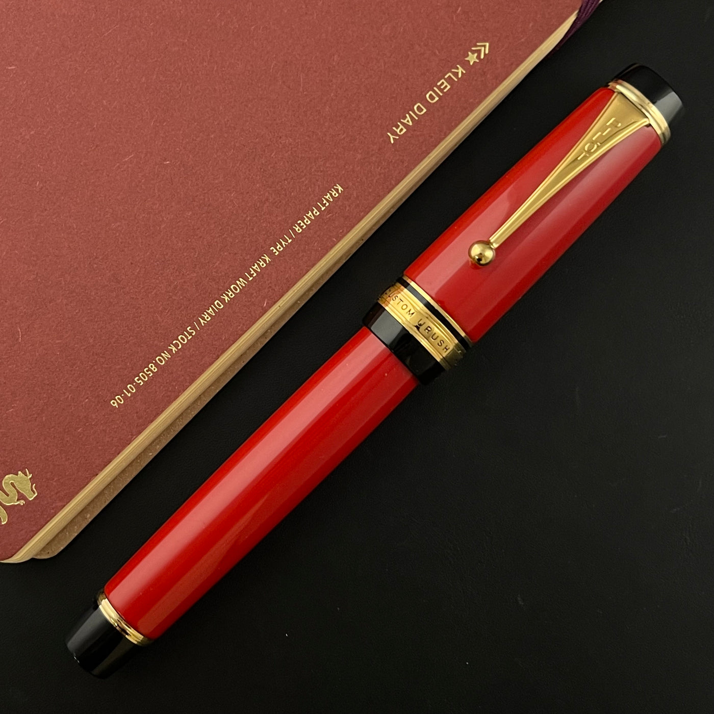 Pilot Custom Urushi Fountain Pen - Vermillion