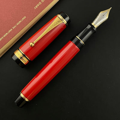 Pilot Custom Urushi Fountain Pen - Vermillion