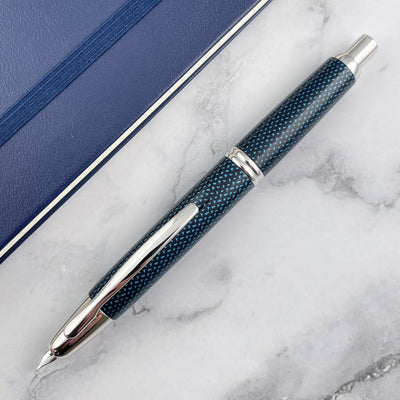 Pilot Vanishing Point Fountain Pen - Blue Carbonesque