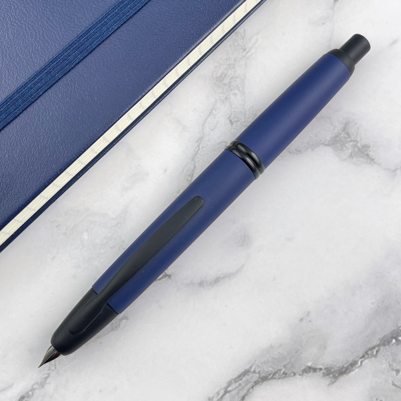 Pilot Vanishing Point Fountain Pen - Matte Blue